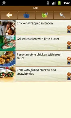 Chicken recipes android App screenshot 2